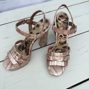Sam Edelman Taryn Snake Print Sandals